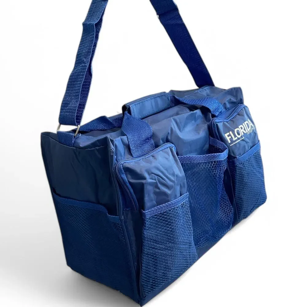 New Gear Travel Bag Medium Blue Tactical Messenger Duffle Pockets Shoulder Strap